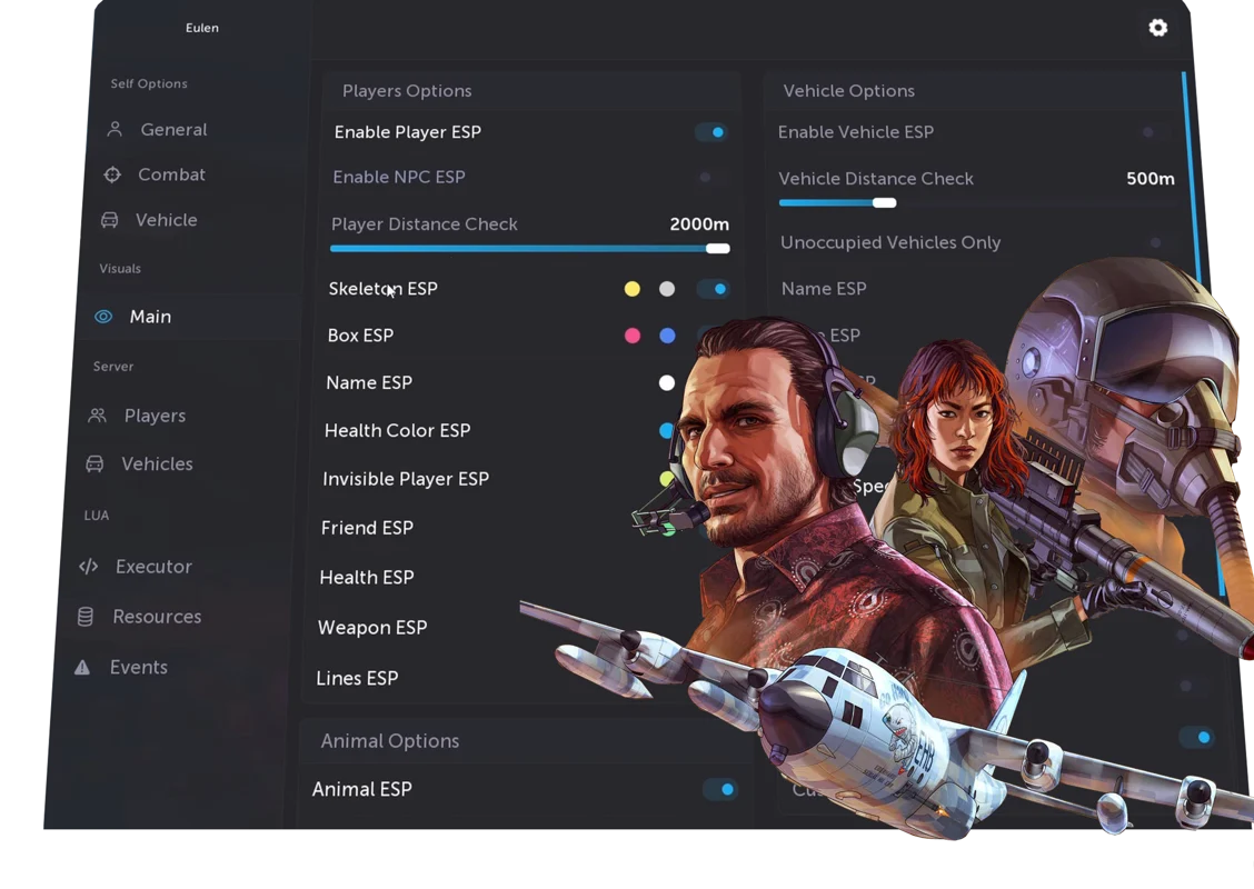 Eulen FiveM — Eulen official FiveM menu product artwork